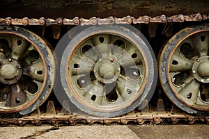 Obsolete tank tracks