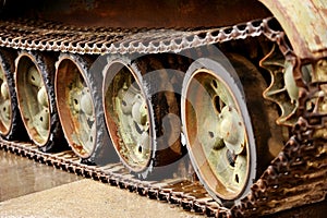 Obsolete tank tracks