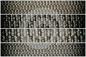 Obsolete textured fabric background for web site or mobile devices.