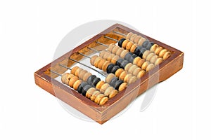 Obsolete wooden abacus