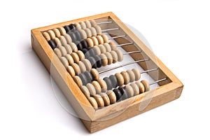 Obsolete wooden abacus