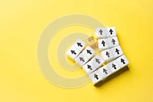 An obstacle temporarily divides efforts. photo