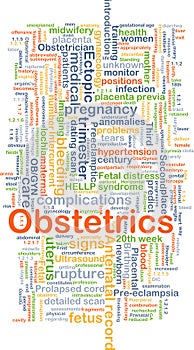 Obstetrics background concept photo
