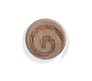 Obverse of 1 Pfennig coin