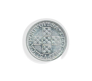 Obverse of 10 Centavos coin made by Portugal in 1977