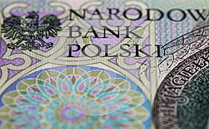 Obverse of 100 polish zloty banknote