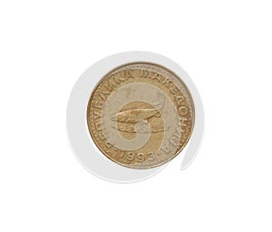 Obverse of 2 Denari coin made by Macedonia