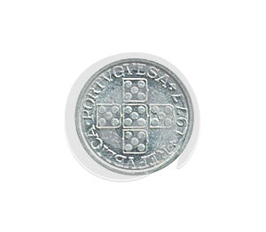 Obverse of 10 Centavos coin made by Portugal in 1977 photo