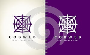 Ð¡obweb spider logo vector design.