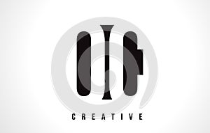 OC O C White Letter Logo Design with Black Square. photo