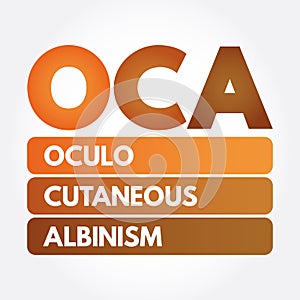 OCA - Oculo Cutaneous Albinism acronym