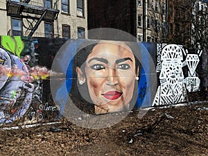 Ocasio-Cortez mural