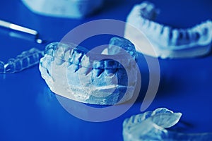 occlusal splint in a dental mold photo