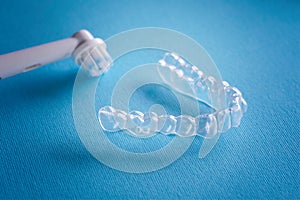 Occlusal Splint, orthodontic treatment with invisible braces photo