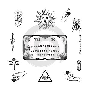 Occult symbols element collection