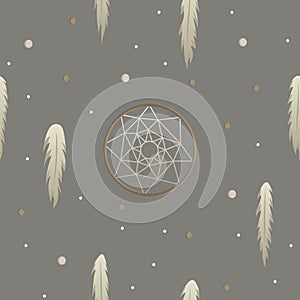 Occultism symbols seamless pattern