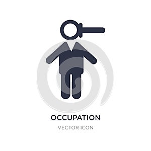 occupation icon on white background. Simple element illustration from People concept