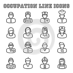 Occupation line icons
