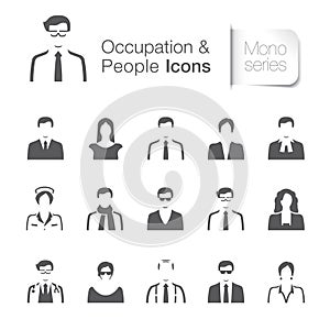 Occupation & people related icons. photo