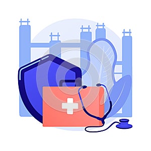 Occupational health abstract concept vector illustration.