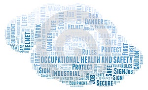 Occupational Health And Safety word cloud.