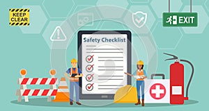 Occupational Safety Checklist Background.