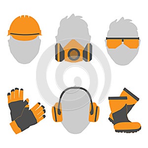 Occupational Safety and Health icons and signs set