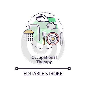 Occupational therapy concept icon