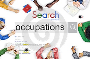 Occupations Career Employment Recruitment Position Concept