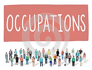 Occupations Career Job Employment Hiring Recruiting Concept