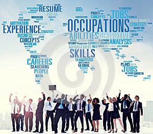 Occupations Careers Community Experience Global Concept