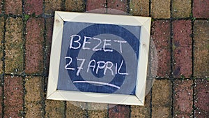 Occupy on the 27 of April written