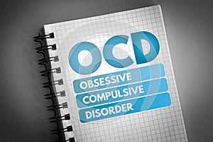 OCD - Obsessive Compulsive Disorder acronym