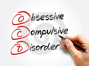 OCD - Obsessive Compulsive Disorder, acronym