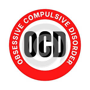 OCD obsessive compulsive disorder symbol icon