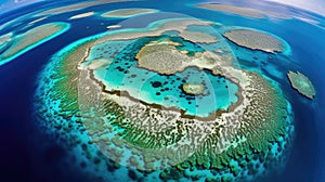 ocean atolls coral reefs