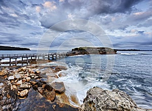 Ocean Bare vertical panorama