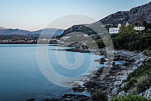 Ocean beach on the Crete long explosure