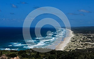Ocean beach on Moreton Island, Queensland, Australia photo
