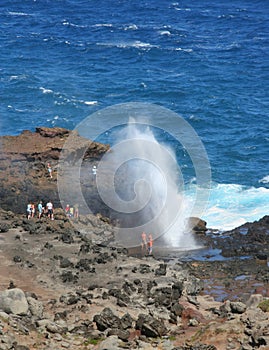 Ocean Blowhole in Maui