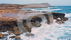 Ocean blue storm nature texture background beach sea