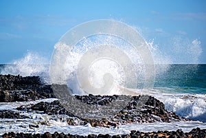 Ocean Breakers on Rocks