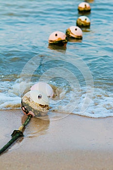 Ocean buoys in order to tell their territory.