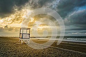 Ocean City Lifeguard Stand at Sunrise