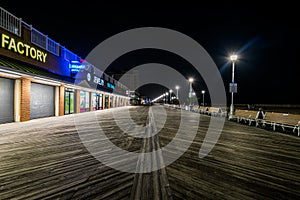 Ocean City, Maryland Pier during a Warm Fall Night