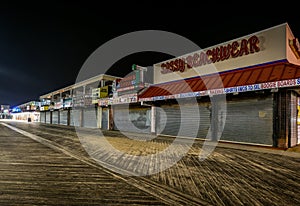 Ocean City, Maryland Pier during a Warm Fall Night