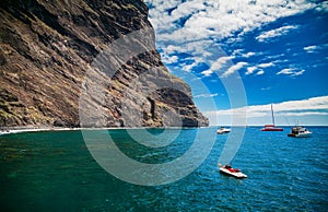 Ocean and cliffs at Playa de Masca