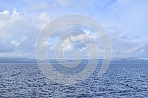 Ocean Donegal clouds fluffy blue skies ripples tides limavady