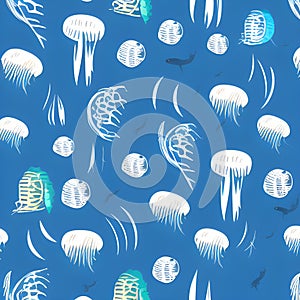 ocean draw random background, underwater, abstract element pattern design