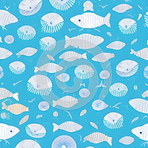 ocean draw random background, underwater, abstract element pattern design